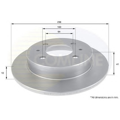 Photo Brake Disc COMLINE ADC0356