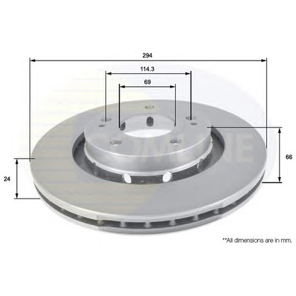 Photo Disque de frein COMLINE ADC0370V