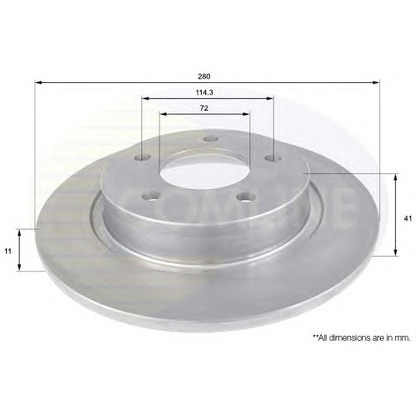 Photo Disque de frein COMLINE ADC0449