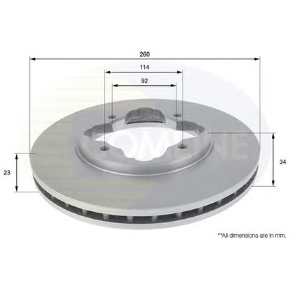 Photo Brake Disc COMLINE ADC0515V