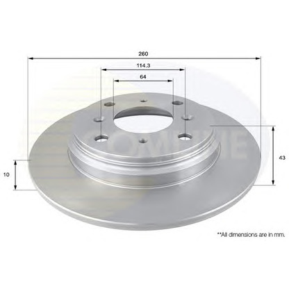 Photo Disque de frein COMLINE ADC0525