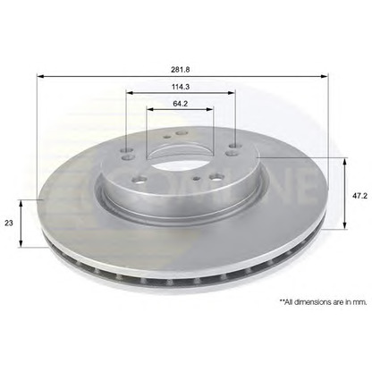 Photo Disque de frein COMLINE ADC0553V