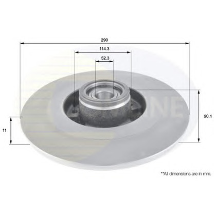 Foto Bremsscheibe COMLINE ADC3014