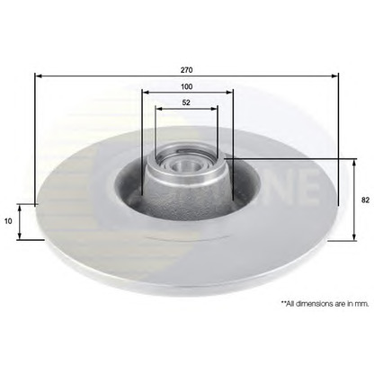 Foto Disco  freno COMLINE ADC3021