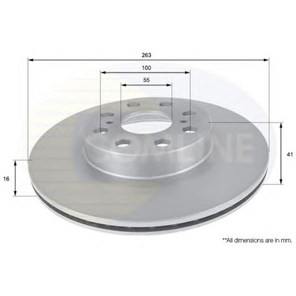 Photo Brake Disc COMLINE ADC01129V