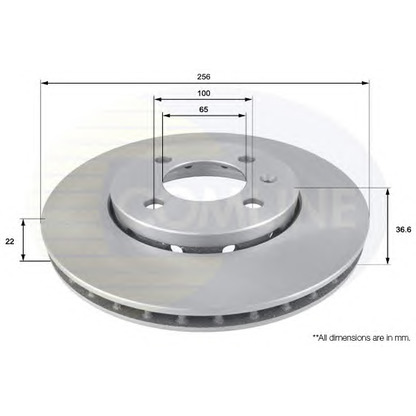 Photo Brake Disc COMLINE ADC2600V