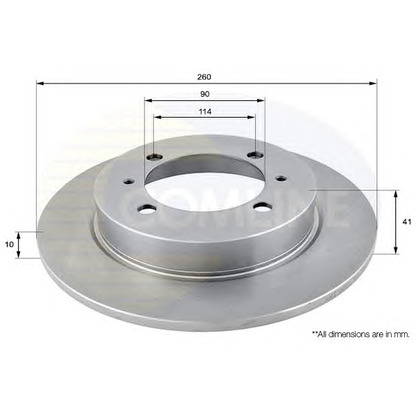 Фото Тормозной диск COMLINE ADC0355
