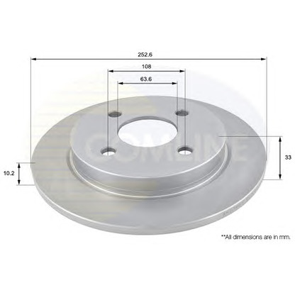 Photo Disque de frein COMLINE ADC1207