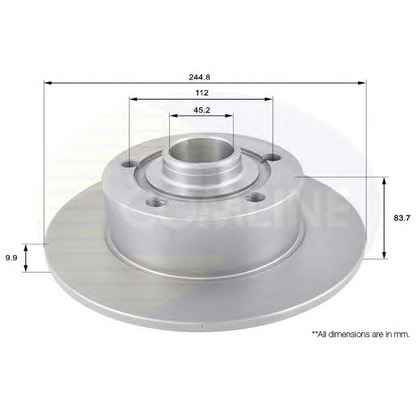 Foto Disco de freno COMLINE ADC1419