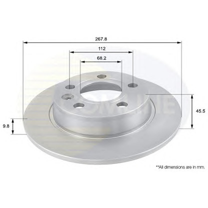 Photo Disque de frein COMLINE ADC1429