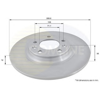 Photo Brake Disc COMLINE ADC1551