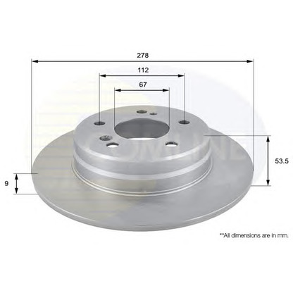 Photo Brake Disc COMLINE ADC1616