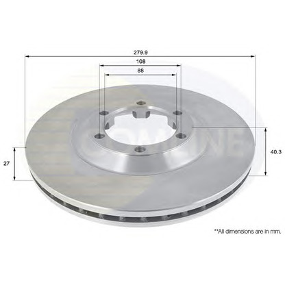 Foto Disco de freno COMLINE ADC0709V