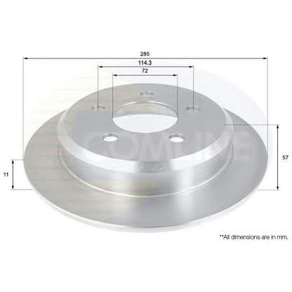 Photo Brake Disc COMLINE ADC2309