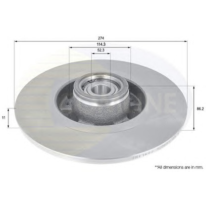 Photo Disque de frein COMLINE ADC3013