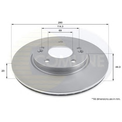 Photo Disque de frein COMLINE ADC2416V