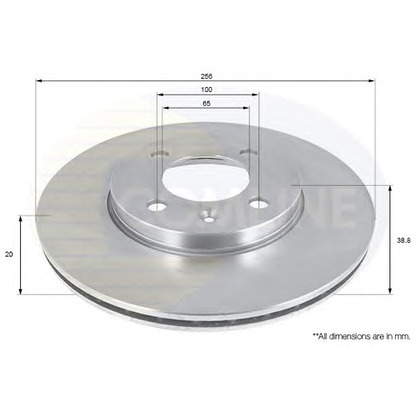 Photo Disque de frein COMLINE ADC1410V