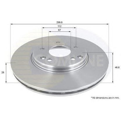 Photo Brake Disc COMLINE ADC1669V