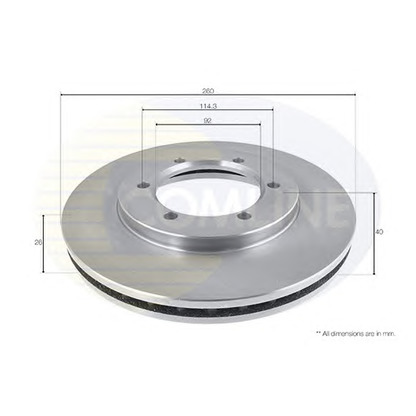 Photo Brake Disc COMLINE ADC0290V