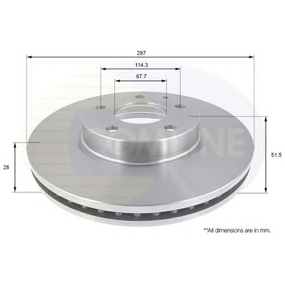 Photo Disque de frein COMLINE ADC0473V