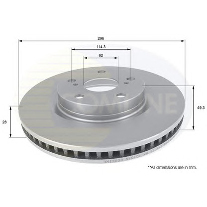 Фото Тормозной диск COMLINE ADC01147V