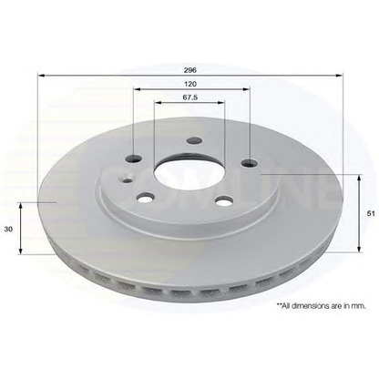 Foto Disco de freno COMLINE ADC1143V