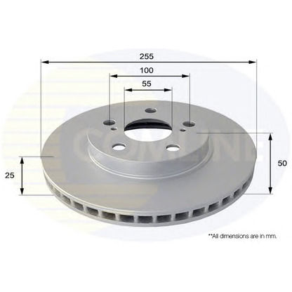 Foto Bremsscheibe COMLINE ADC0101V