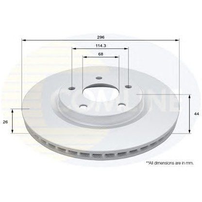 Фото Тормозной диск COMLINE ADC0293V