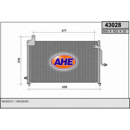 Photo Condenser, air conditioning AHE 43028