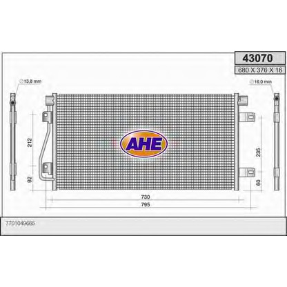 Foto Condensador, aire acondicionado AHE 43070