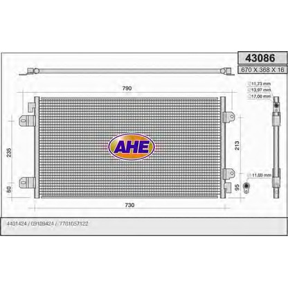 Foto Condensador, aire acondicionado AHE 43086