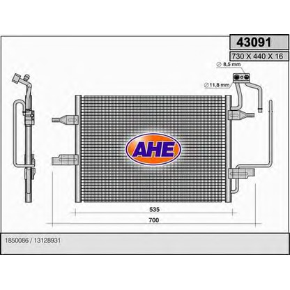 Foto Condensador, aire acondicionado AHE 43091