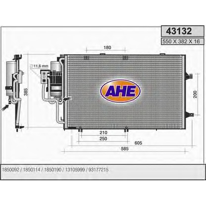 Foto Condensador, aire acondicionado AHE 43132