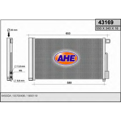 Foto Condensador, aire acondicionado AHE 43169