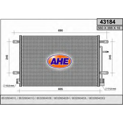 Photo Condenser, air conditioning AHE 43184