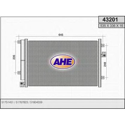 Photo Condenser, air conditioning AHE 43201