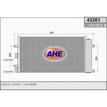 Photo Condenser, air conditioning AHE 43261