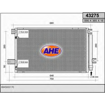 Photo Condenser, air conditioning AHE 43275
