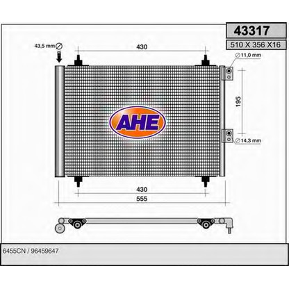 Photo Condenser, air conditioning AHE 43317