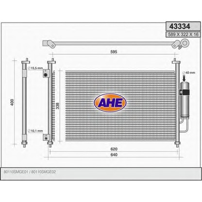 Foto Condensador, aire acondicionado AHE 43334