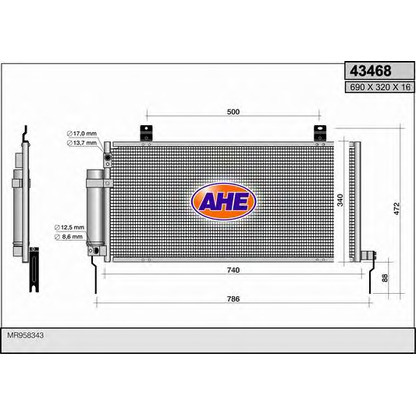 Photo Condenser, air conditioning AHE 43468