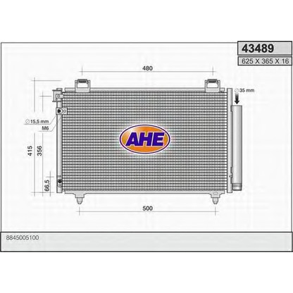 Photo Condenser, air conditioning AHE 43489