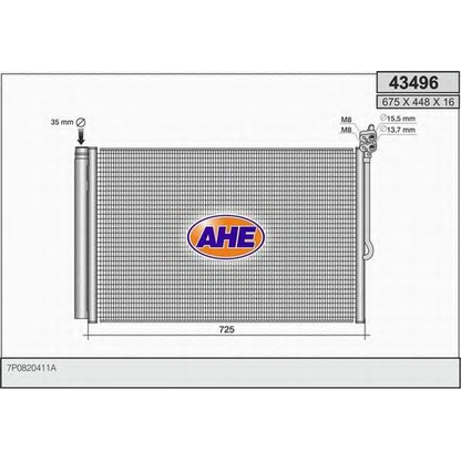 Photo Condenser, air conditioning AHE 43496