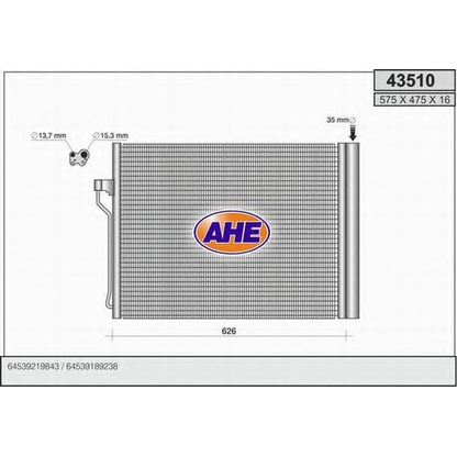 Photo Condenser, air conditioning AHE 43510