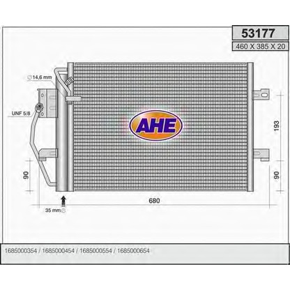 Photo Condenser, air conditioning AHE 53177