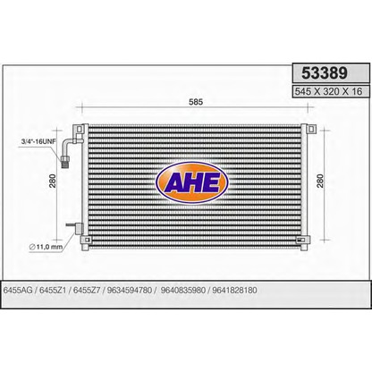 Photo Condenser, air conditioning AHE 53389