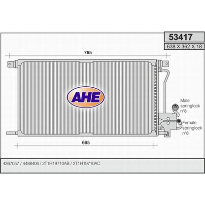 Photo Condenser, air conditioning AHE 53417