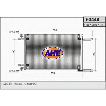 Foto Condensador, aire acondicionado AHE 53449