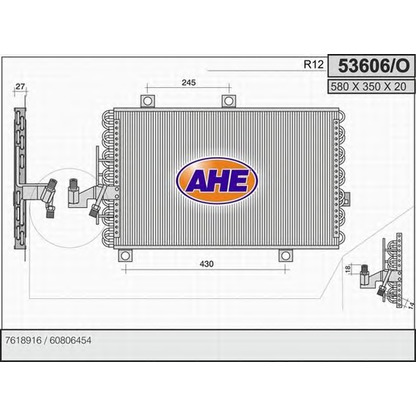 Фото Конденсатор, кондиционер AHE 53606O