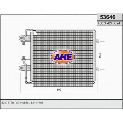 Foto Condensador, aire acondicionado AHE 53646